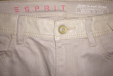 Esprit Women's Jeans Lived & Laundered Broken in Leather Strip Panels - W32/L32