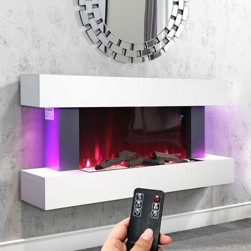 Electric fire large led - electric,