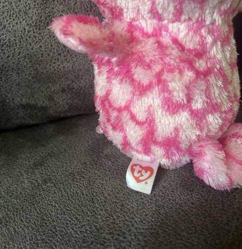 Beanie boos pink white - ty,