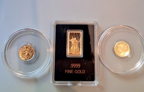 Lot gold round bar 999 - bar, pure