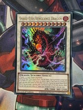 YuGiOh Snake-Eyes Vengeance Dragon Ultra Rare ALIN-EN040