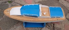 Vintage Aerokits Sea Commander Model Wooden RC Motor Boat Collection Only