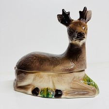 Vintage Deer Lidded Ceramic