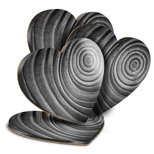 Heart mdf coasters bw - heart,