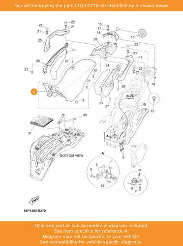 Yamaha semi double seat - semi-double,