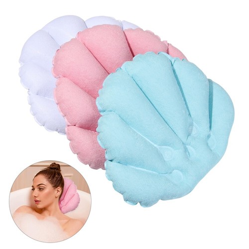 Inflatable bath pillow with - bath,
