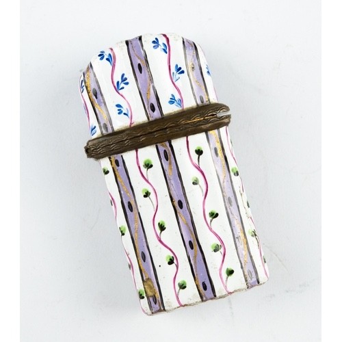 Antique french enamel box - hc,