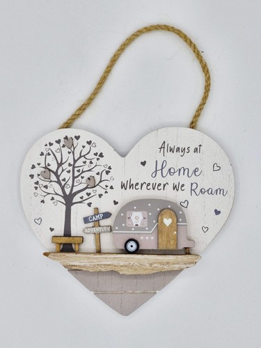 Wooden caravan hanging - wooden,