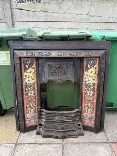 Cast iron fireplace surround - cast,