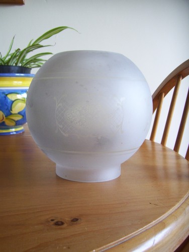 Frosted etched glass - glass, oil