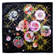 Japanese Cotton Furoshiki Wrapping Cloth Shippo Seven Treasure  50cm Lovely Gift