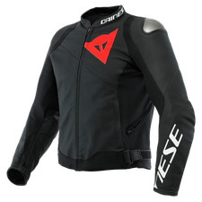 Dainese Sportiva Black/Black Sports Touring Urban Leather Motorcycle Jacket E...