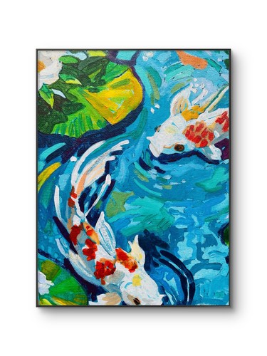 Hand painted 9x12 canvas - hand,