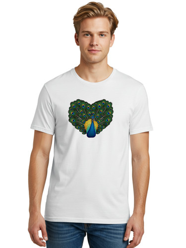 Peacock spreads tail - peacock-spreads-tail, mens