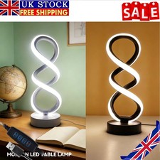 LED Spiral Bedside Table Lamp