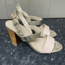 Dune Nude Silver Heeled Open