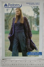 2004 Patons 03080 long cardigan, whisper & diploma gold DK