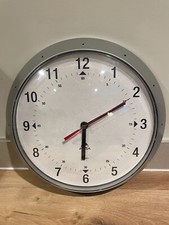 ALBA QUARTZ SILVER WALL CLOCK