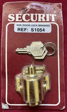 Securit Window/Patio Door Lock Brasses & Keys Brand New S1054