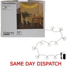 LED Lighting Chain Indoor Outdoor 12 bulbs Fish/Clear Free p&p