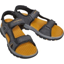 SKETCHERS Men Relaxed Fit Slip On Luxe Foam Cushioned TresHirano Sandals-UK 6-12