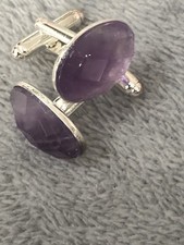 Amethyst  Faceted Cufflinks