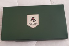 Visconti Real Leather Black Travel Wallet, Brand New With Box