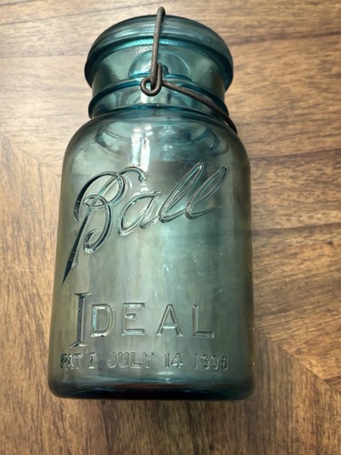 Ball ideal blue glass mason - ideal,
