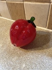 Glass Red Apple Ornament