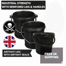 Heavy Duty Black Buckets +