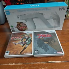 Nintendo Wii Zapper Gun White Official  With 2 Games Great Condition