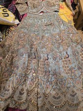 Mint Green Indian Pakistani Lenga Dress, Bridal Party Diwali Eid