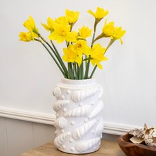 Embossed Sea Shell Vase