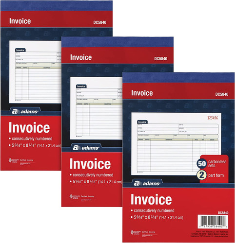 Invoice book pack 2 part - 2,
