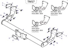 Towtrust Fixed Flange Towbar