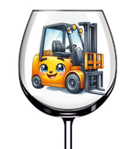 12x colourful forklift truck - 12x,