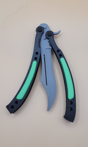 Printed butterfly toy knife - butterfly,