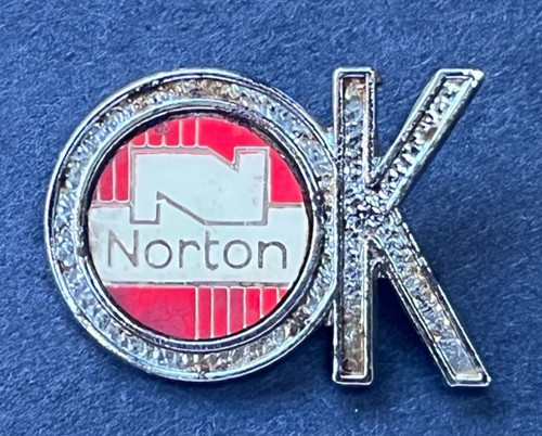 Motorcycle pin badge - motorcycle, ok