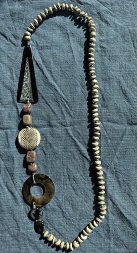 Boho natural stone shell - natural,