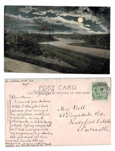 Vintage postcard west park - west,