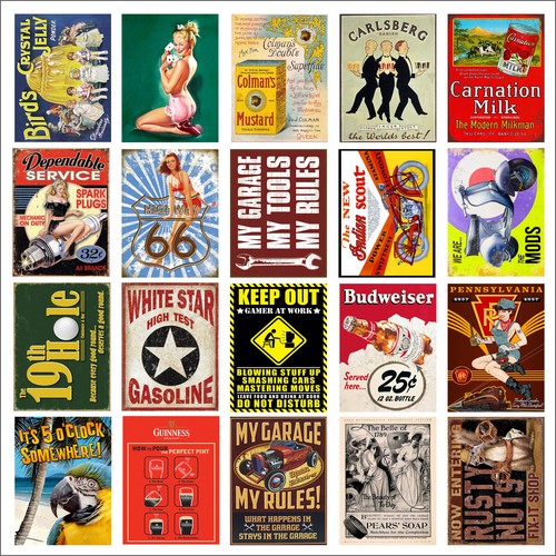 Various retro tin metal - tin,