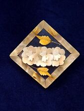 Reverse carved vintage lucite