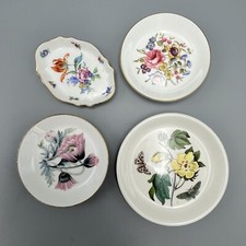 Limoges Royal Worcester Portmeirion Pin Trinket Dishes X4 Floral Vintage VGC