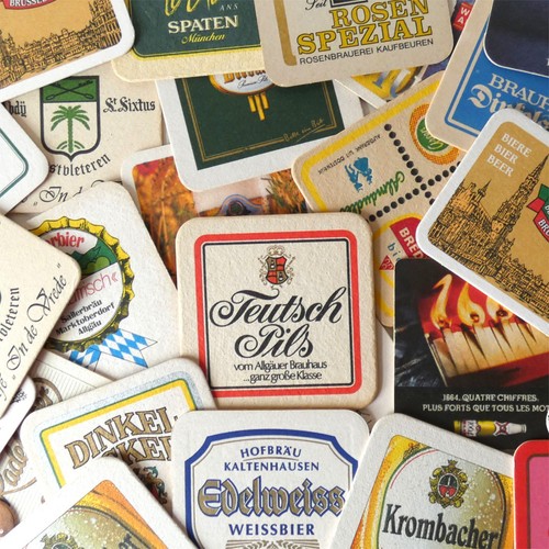 Vintage beer mats 10 - beer, mats.