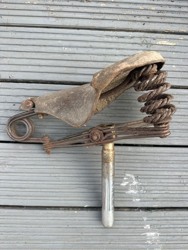 Vintage rare leather brooks - leather,