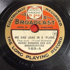 Vintage 78rpm Broadcast Record