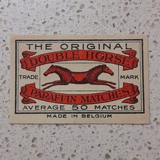 MATCHBOX LABEL BELGIUM-Double