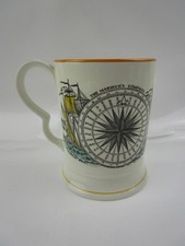 Vintage Adams Ironstone The Mariner's Compass Large Mug