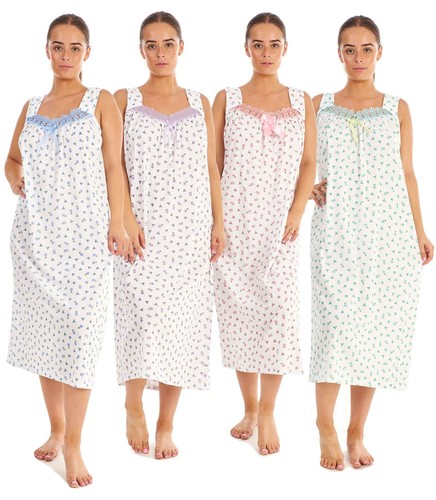 Ladies floral nightdress 100 - floral, 100%