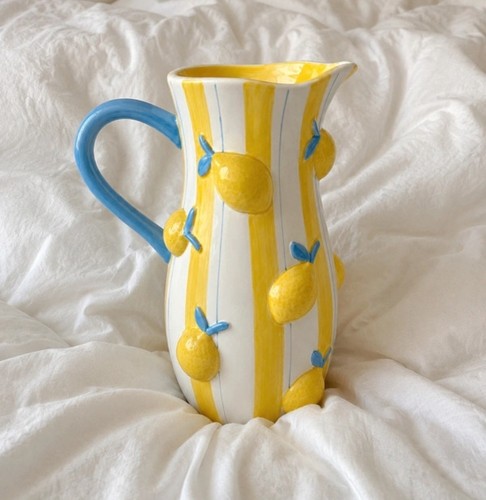 Lemon ceramic jug - ceramic, /